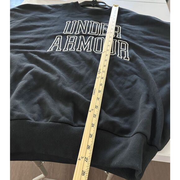 Under Armour Icon Heavyweight Terry Men's Oversized Crew Black M - Picture 6 of 6